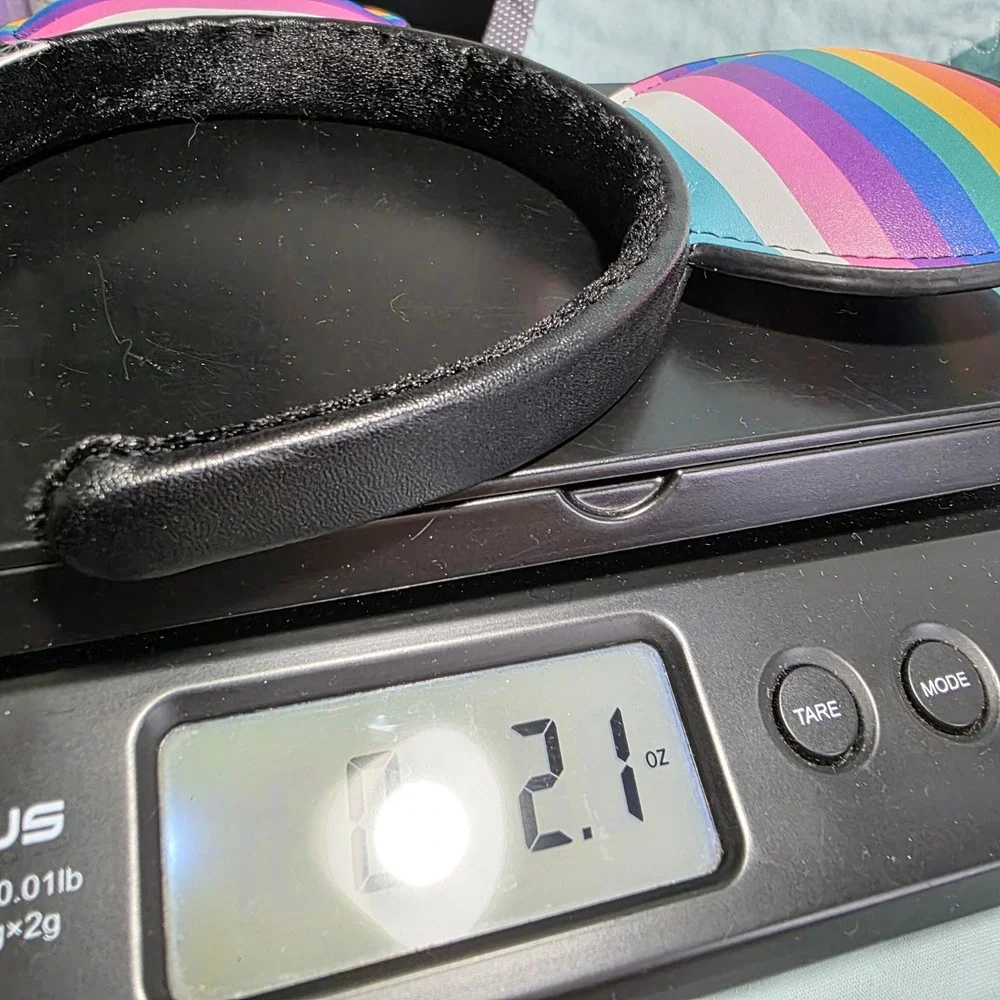 Disney Parks Gay Pride‎ Rainbow Mickey Mouse Ear Headband Faux Leather LGBTQ